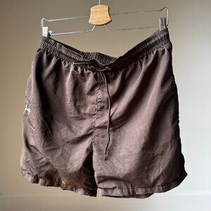 Brown Primitive Mesh-Lined Swim Everyday Shorts M | Skate Vibes | Back to School